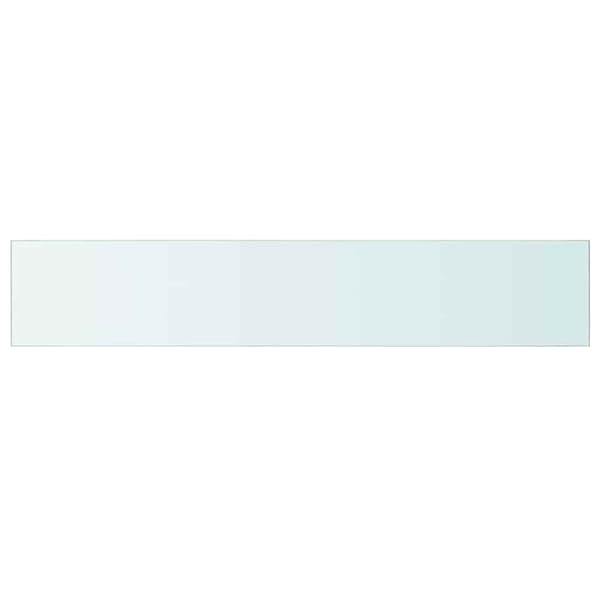 Hyllplan 2 st glas genomskinlig 110x20 cm