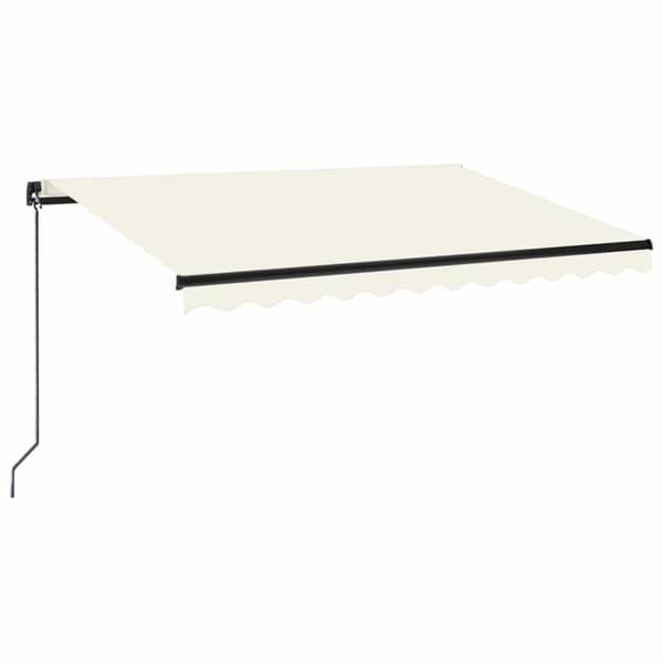 Markis manuellt infällbar 350x250 cm gräddvit