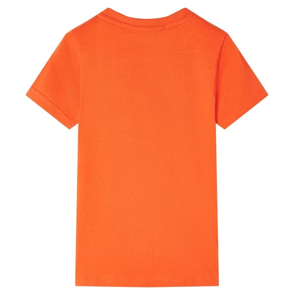 T-shirt för barn mörk orange 140