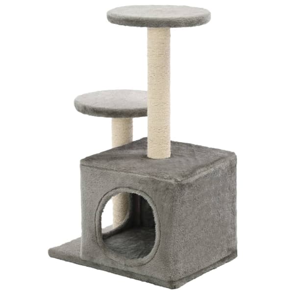 Klösträd med sisalpelare 60 cm grå