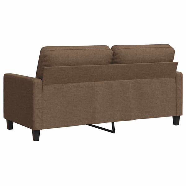 2-sitssoffa brun 140 cm tyg