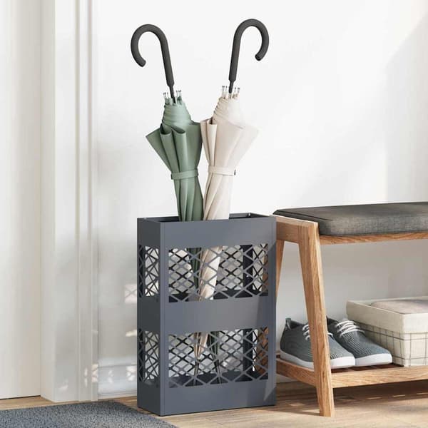 Regn Paraplyställ Antracit 28 x 12 x 41 cm Stål