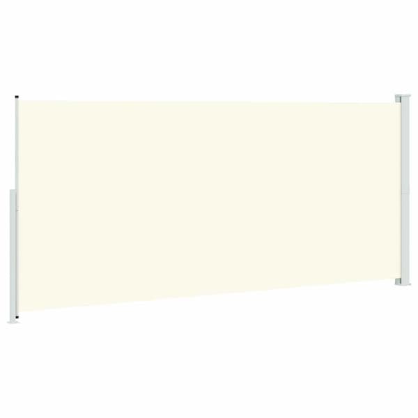 Infällbar sidomarkis 220x500 cm gräddvit