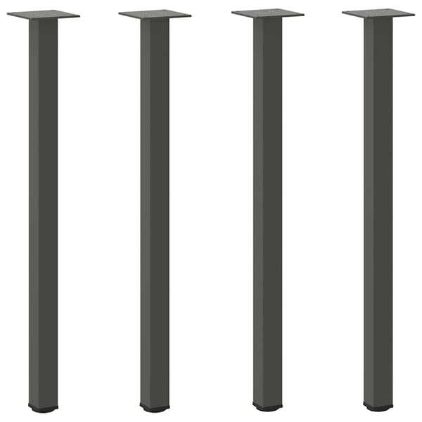 Konsolbordsben 4 st antracit 72-74 cm stål