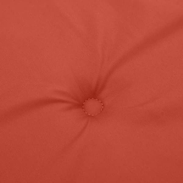 Bänkdyna melerad röd 150x50x7 cm tyg