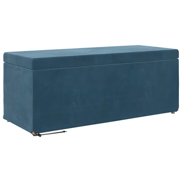 Pall Blå 101 x 41 x 40 cm Sammet och konstruerat trä