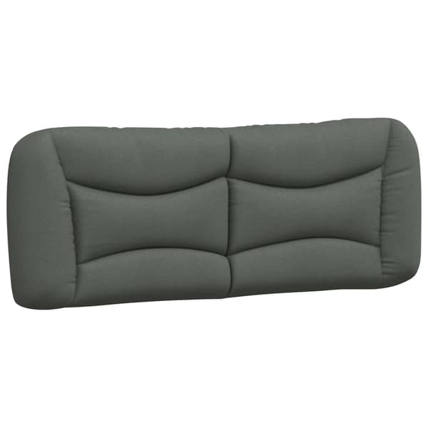 Headboard Cushion "Hvar" Dark Grey 120 cm Fabric