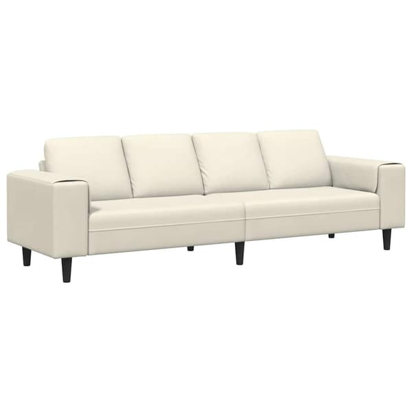 Vardagsrumsoffa Kräm 250 x 77 x 76 cm