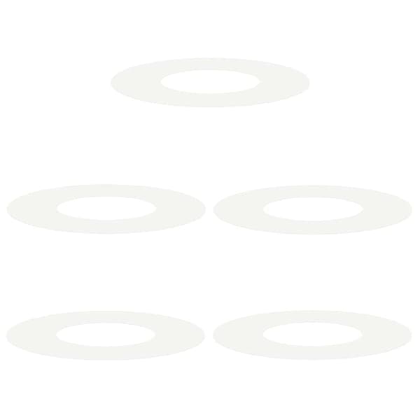 lämplig för Flat Trädringar 5 pcs Vit Ø30 / 60 cm Stål