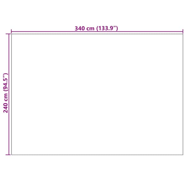 Områdesmattor Rektangulär LUGO Taupe 240 x 340 cm Polyester