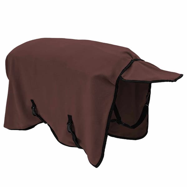Hästdyna Full Mörk Brun 75 cm Polyester Fleece