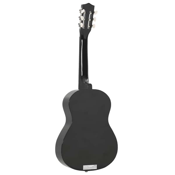Klassisk gitarr för nybörjare 8 delar svart 1/2 34"