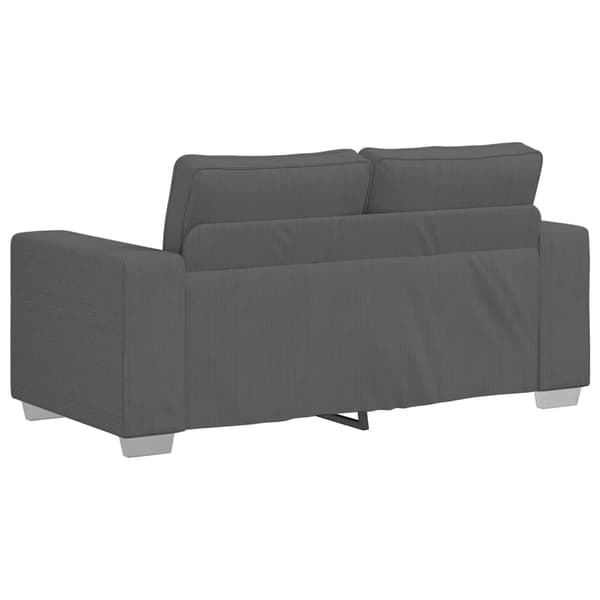 Loveseat soffa mörkgrå 160x77x82 cm manchestertyg