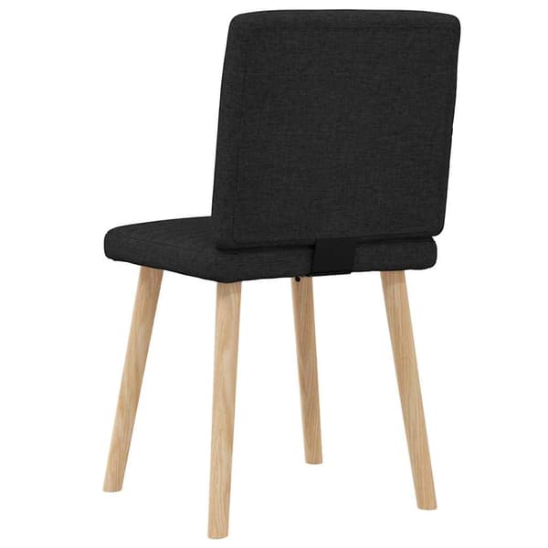 Matstolar 2 st svart tyg