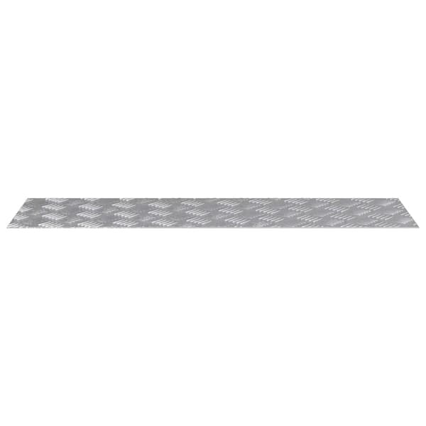 Trappsteg Rektangulär 4 pcs Silver 100 x 30 cm Aluminium