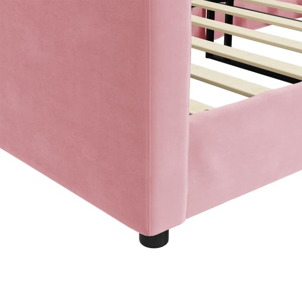Dagbädd rosa 90x200 cm sammet