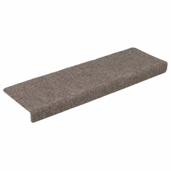 Trappmattor självhäftande 15 st 65x21x4 cm beige rektangulär kant