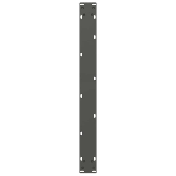 Matbordsben U-formade 3 st antracit 90x(72-73) cm stål
