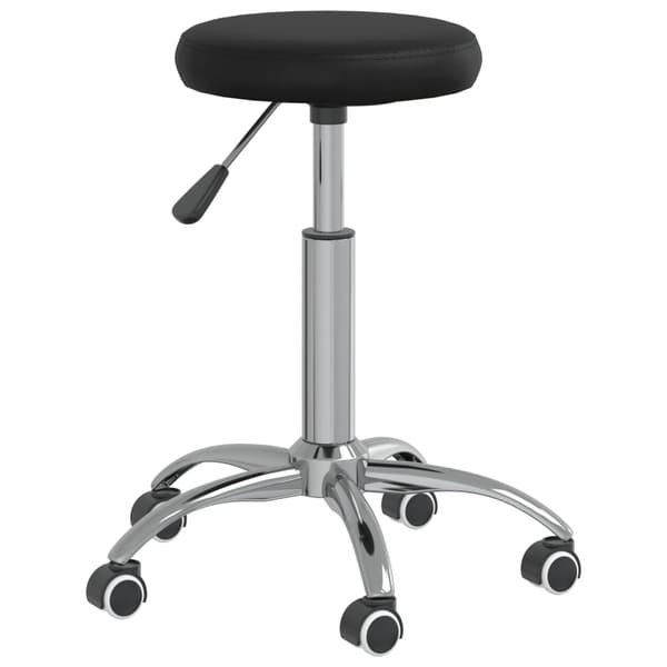 Massagepall konstläder svart