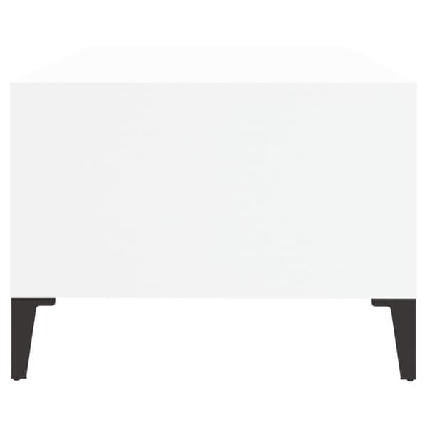 Soffbord vit 90x50x36,5 cm konstruerat trä