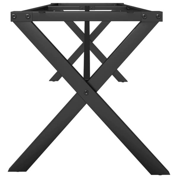 Bordsben för soffbord X-ram 140x30x43 cm stål