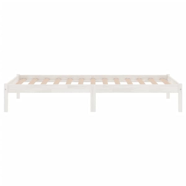 Sängram vit massiv furu 100x200 cm