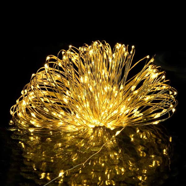 Ljusslinga med 150 LED varmvit 15 m