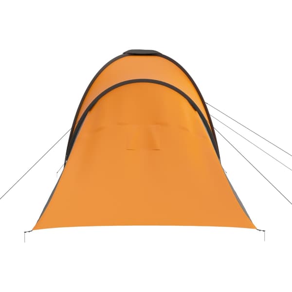 Tält för 6 personer grå och orange