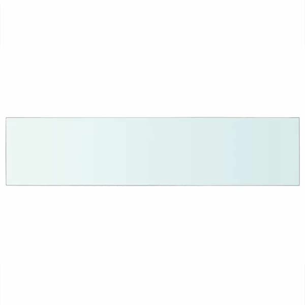 Hyllplan 2 st glas genomskinlig 110x25 cm