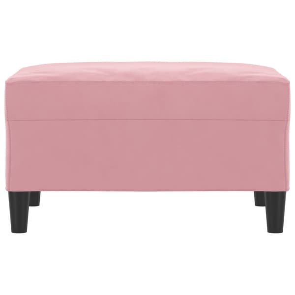 Fotpall Rosa 70x55x41 cm sammet