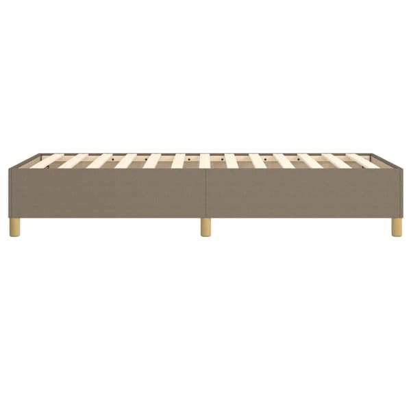 Boxspring-sängram taupe 100x200 cm tyg