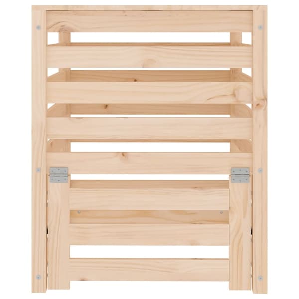 Kompostlåda 63,5x63,5x77,5 cm massiv furu