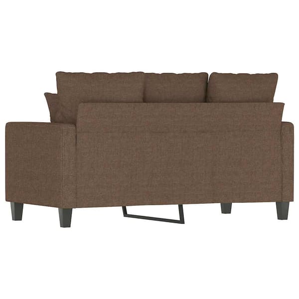 2-sitssoffa brun 120 cm tyg
