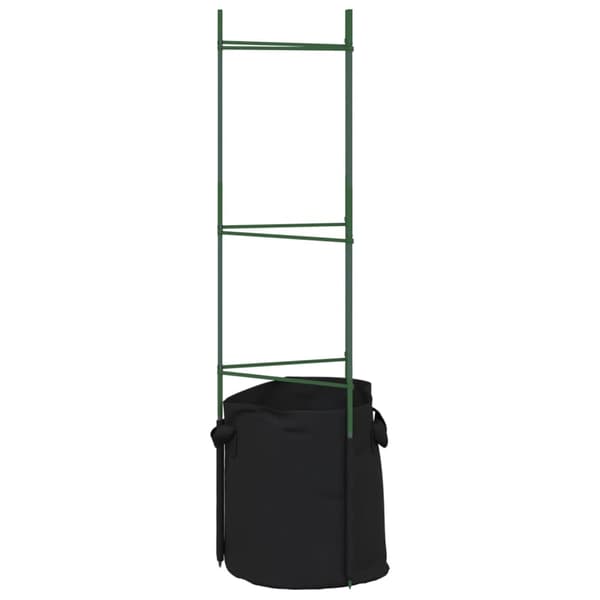 Tomatburar med växtpåsar 4 st 116 cm stål och PP