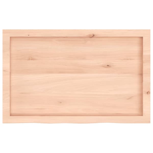 Hyllplan 80x50x(2-4) cm obehandlad massiv ek