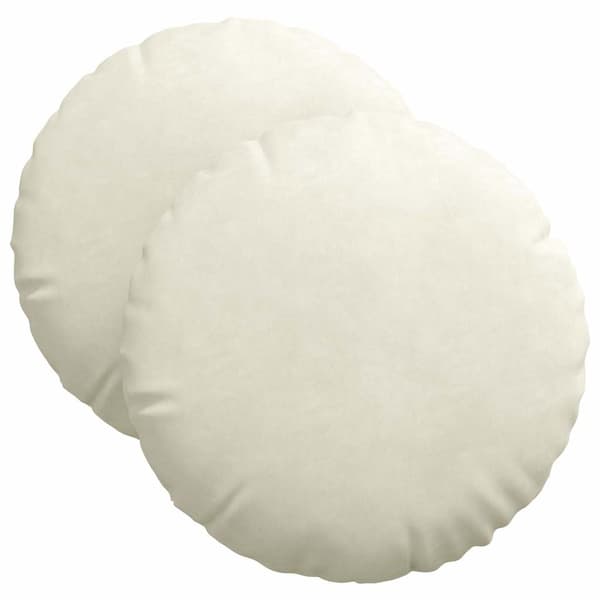 Sittkuddar 2 pcs Kräm Ø 40 x 13 cm Sammet
