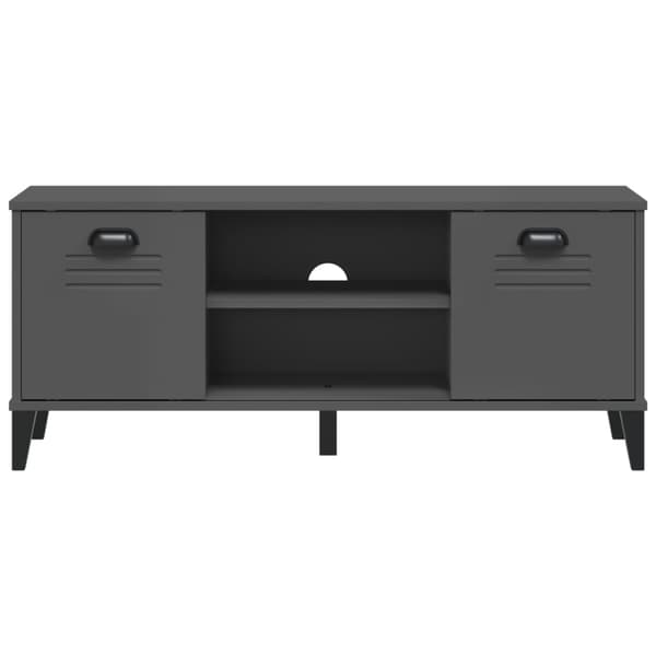 Skobänk VIKEN antracitgrå 106x35x45 cm konstruerat trä