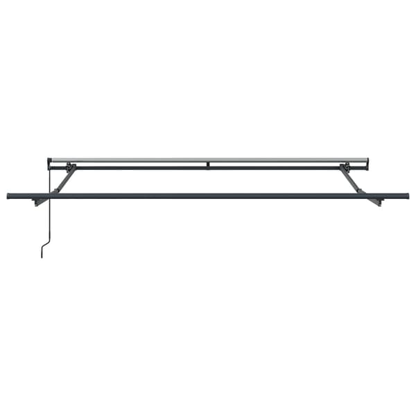Utdragbar markis Röd 350 x 250 cm Polyester och aluminium