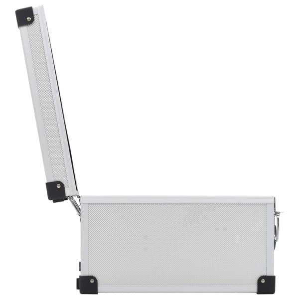 CD-väska för 40 cd-skivor aluminium ABS silver