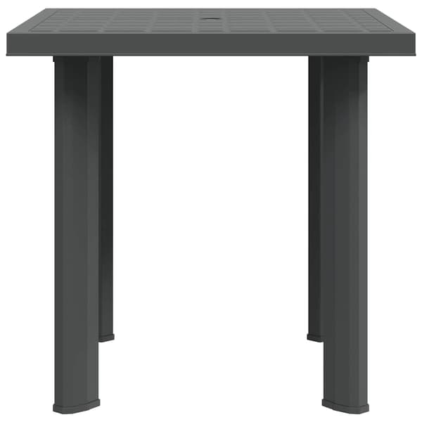 Trädgårdsbord antracit 80x75x72 cm plast
