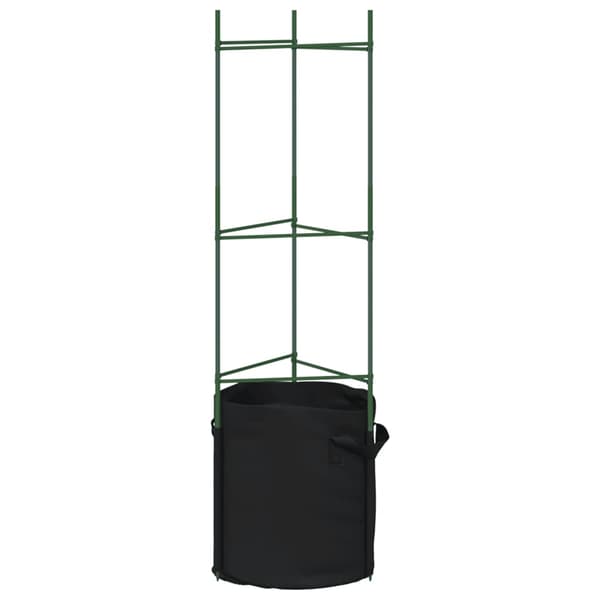Tomatburar med växtpåsar 4 st 116 cm stål och PP