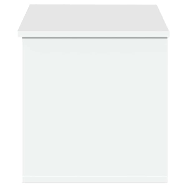 Förvaringslåda vit 90x35x35 cm konstruerat trä