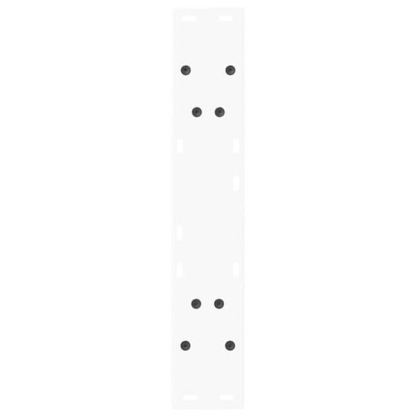 Matbordsben V-formade 2 st vita 60x(72-73,3) cm stål