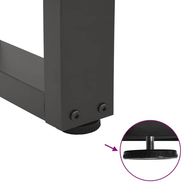 Soffbordsben V-formade 2 st antracit 70x(42-43,3) cm stål
