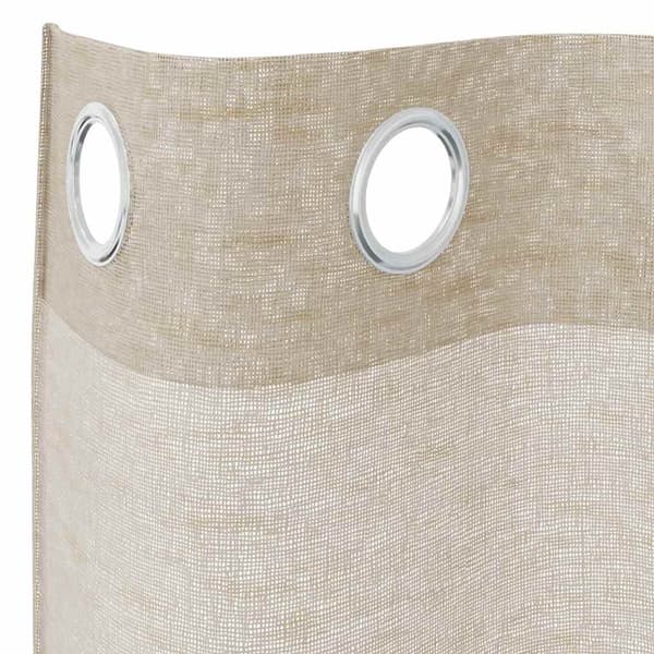 Voile Gardin 2 st Sand 245 x 140 cm Polyester