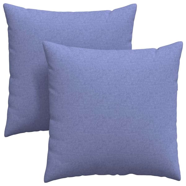 Sofakuddar 2 pcs Jeansblå 60 x 60 cm tyg