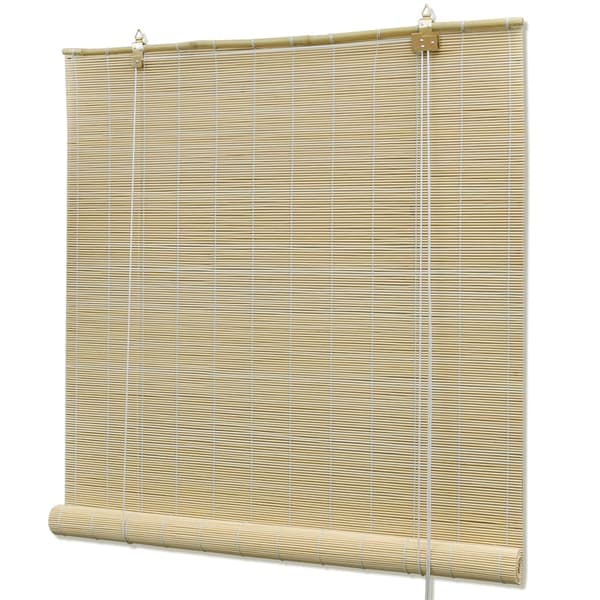 Rullgardin bambu 100x220 cm naturlig