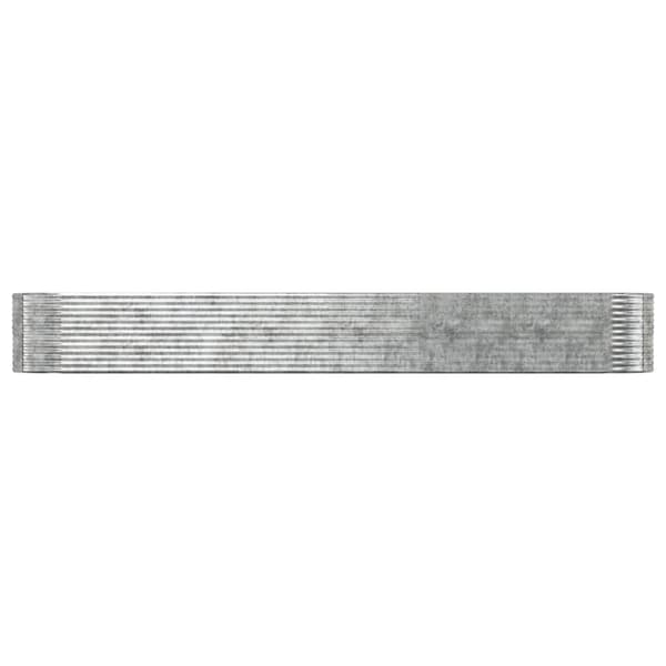 Odlingslåda silver 554x100x68 cm pulverlackerat stål