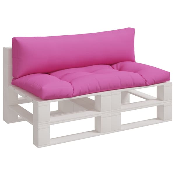 Dynor till pallsoffa 2 st rosa Oxford-tyg