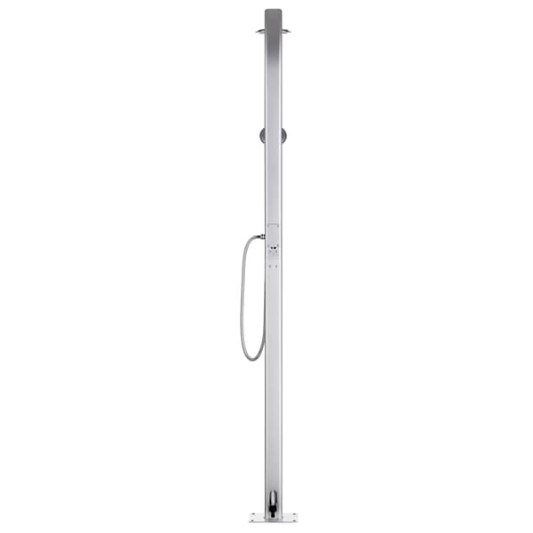 Trädgårdsdusch 215 cm aluminium